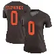 ＃0 Women's John FitzPatrick Brown Legend Cleveland Browns Alternate Jersey