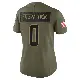 ＃0 Women's John FitzPatrick Olive Limited Cleveland Browns 2025 Salute to Service Jersey