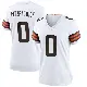 ＃0 Women's John FitzPatrick White Game Cleveland Browns Jersey