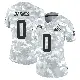 ＃0 Women's Krys Barnes Arctic Camo Limited Cleveland Browns 2024 Salute to Service Jersey