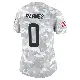 ＃0 Women's Krys Barnes Arctic Camo Limited Cleveland Browns 2024 Salute to Service Jersey