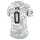 ＃0 Women's Obinna Eze Arctic Camo Limited Cleveland Browns 2024 Salute to Service Jersey
