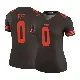 ＃0 Women's Obinna Eze Brown Legend Cleveland Browns Color Rush Jersey