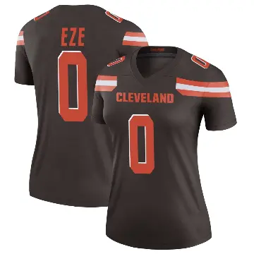 ＃0 Women's Obinna Eze Brown Legend Cleveland Browns Jersey