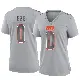 ＃0 Women's Obinna Eze Gray Game Cleveland Browns Atmosphere Fashion Jersey