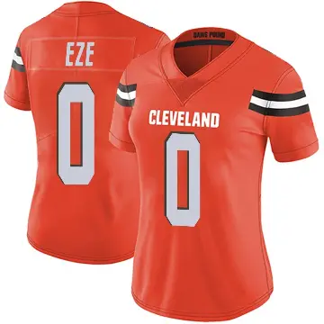 ＃0 Women's Obinna Eze Orange Limited Cleveland Browns Alternate Vapor Untouchable Jersey