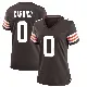 ＃0 Women's Reid Carrico Brown Game Cleveland Browns Team Color Jersey
