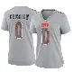 ＃0 Women's Reid Carrico Gray Game Cleveland Browns Atmosphere Fashion Jersey