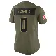 ＃0 Women's Reid Carrico Olive Limited Cleveland Browns 2025 Salute to Service Jersey