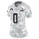 ＃0 Women's Tyron Herring Arctic Camo Limited Cleveland Browns 2024 Salute to Service Jersey