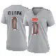 ＃0 Women's Tyron Herring Gray Game Cleveland Browns Atmosphere Fashion Jersey