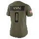 ＃0 Women's Tyron Herring Olive Limited Cleveland Browns 2025 Salute to Service Jersey