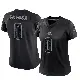 ＃0 Women's Wesley French Black Limited Cleveland Browns Reflective Jersey