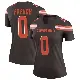 ＃0 Women's Wesley French Brown Legend Cleveland Browns Jersey