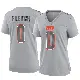 ＃0 Women's Wesley French Gray Game Cleveland Browns Atmosphere Fashion Jersey