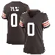 ＃0 Women's Xavier Truss Brown Game Cleveland Browns Team Color Jersey