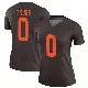 ＃0 Women's Xavier Truss Brown Legend Cleveland Browns Alternate Jersey