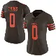 ＃0 Women's Xavier Truss Brown Limited Cleveland Browns Color Rush Jersey