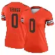 ＃0 Women's Xavier Truss Orange Legend Cleveland Browns Inverted Jersey