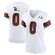 ＃0 Women's Xavier Truss White Game Cleveland Browns 1946 Collection Alternate Jersey