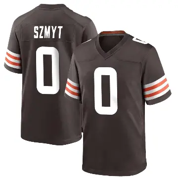 ＃0 Youth Andre Szmyt Brown Game Cleveland Browns Team Color Jersey