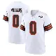 ＃0 Youth Bucky Williams White Game Cleveland Browns 1946 Collection Alternate Jersey