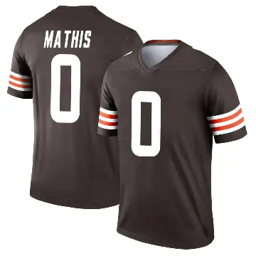 ＃0 Youth Damarri Mathis Brown Legend Cleveland Browns Jersey
