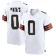 ＃0 Youth Damarri Mathis White Game Cleveland Browns Jersey