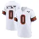 ＃0 Youth Darrian Dalcourt White Game Cleveland Browns 1946 Collection Alternate Jersey