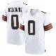 ＃0 Youth Darrian Dalcourt White Game Cleveland Browns Jersey
