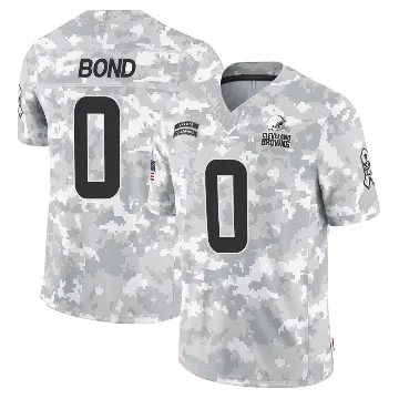 ＃0 Youth Isaiah Bond Arctic Camo Limited Cleveland Browns 2024 Salute to Service Jersey