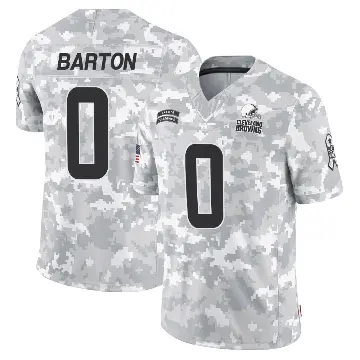 ＃0 Youth Jackson Barton Arctic Camo Limited Cleveland Browns 2024 Salute to Service Jersey