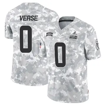 ＃0 Youth Jared Verse Arctic Camo Limited Cleveland Browns 2024 Salute to Service Jersey