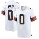 ＃0 Youth Jared Verse White Game Cleveland Browns Jersey