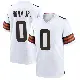＃0 Youth Jimmy Horn Jr. White Game Cleveland Browns Jersey