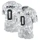 ＃0 Youth Krys Barnes Arctic Camo Limited Cleveland Browns 2024 Salute to Service Jersey