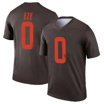 ＃0 Youth Obinna Eze Brown Legend Cleveland Browns Alternate Jersey