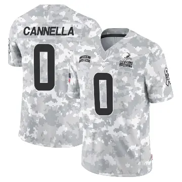 ＃0 Youth Sal Cannella Arctic Camo Limited Cleveland Browns 2024 Salute to Service Jersey