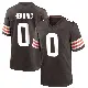 ＃0 Youth Tyron Herring Brown Game Cleveland Browns Team Color Jersey