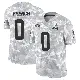 ＃0 Youth Wesley French Arctic Camo Limited Cleveland Browns 2024 Salute to Service Jersey