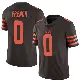 ＃0 Youth Wesley French Brown Limited Cleveland Browns Color Rush Jersey