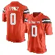 ＃0 Youth Wesley French Orange Game Cleveland Browns Alternate Jersey