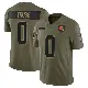 ＃0 Youth Xavier Truss Olive Limited Cleveland Browns 2025 Salute to Service Jersey