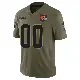 ＃00 Men's Custom Olive Limited Cleveland Browns 2025 Salute to Service Jersey