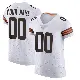 ＃00 Men's Custom White Elite Cleveland Browns Vapor Jersey