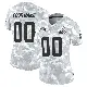 ＃00 Women's Custom Arctic Camo Limited Cleveland Browns 2024 Salute to Service Jersey