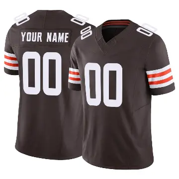 ＃00 Youth Custom Brown Limited Cleveland Browns Vapor F.U.S.E. Jersey