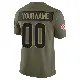 ＃00 Youth Custom Olive Limited Cleveland Browns 2025 Salute to Service Jersey