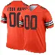 ＃00 Youth Custom Orange Legend Cleveland Browns Inverted Jersey