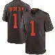 ＃1 Men's KC Concepcion Brown Game Cleveland Browns Alternate Jersey
